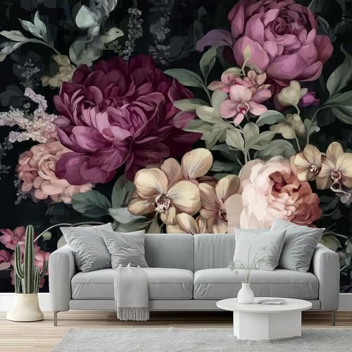 Fototapete Pflanzenfotografie Pfingstrosen Tapete 3D Effekt Vliestapete Wandbild, Lila Rosa Vlies Tapeten Wandtapeten für Schlafzimmer Wohnzimmer TV Wand Moderne Wanddeko, 350 x 256 cm Fototapete Pflanzenfotografie Pfingstrosen Tapete 3D Effekt Vliestapete Wandbild, Lila Rosa Vlies Tapeten Wandtapeten für Schlafzimmer Wohnzimmer TV Wand Moderne Wanddeko, 350 x 256 cm von Generic