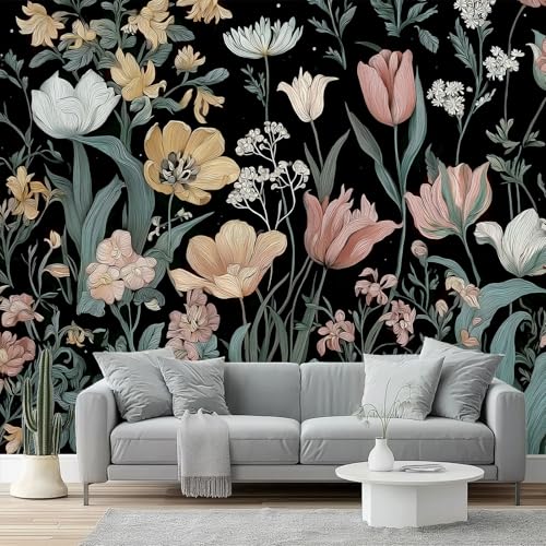 Fototapete Vintage Blumen Blätter Tulpe Vlies Tapete 250 x 175 cm 4D Effekt Wandbild Wandtapete Moderne Wohnzimmer Mural Schlafzimmer Kinderzimmer Wand Küchentapete Wandtapete Bunt Fototapete Vintage Blumen Blätter Tulpe Vlies Tapete 250 x 175 cm 4D Effekt Wandbild Wandtapete Moderne Wohnzimmer Mural Schlafzimmer Kinderzimmer Wand Küchentapete Wandtapete Bunt von Generic