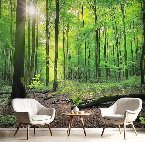Fototapete Wandpapier Dschungelbäume Dekorfolie Möbelfolie Frische Pflanzen 250X175Cm Wanddeko Wandtapete Wohnzimmer Schlafzimmer, Dauerhaft Grün Fototapete Wandpapier Dschungelbäume Dekorfolie Möbelfolie Frische Pflanzen 250X175Cm Wanddeko Wandtapete Wohnzimmer Schlafzimmer, Dauerhaft Grün von Generic