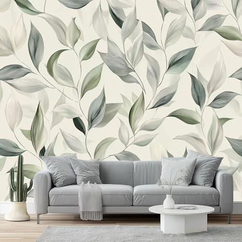 Fototapeten Aquarell Blätter Kind Textur Drucken Wandbild 400 x 280 cm Fototapeten Wandbilder Panorama Wandtapete Dekoration, Grau Grün Moderne Vlies Wanddekoration für Wohnzimmer Schlafzimmer Fototapeten Aquarell Blätter Kind Textur Drucken Wandbild 400 x 280 cm Fototapeten Wandbilder Panorama Wandtapete Dekoration, Grau Grün Moderne Vlies Wanddekoration für Wohnzimmer Schlafzimmer von Generic