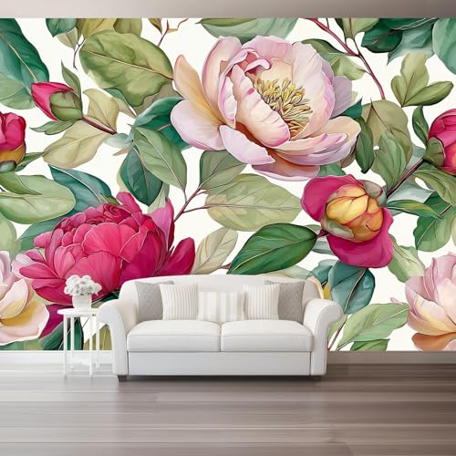 Fototapeten Aquarell Elegant Blumen Pfingstrosen Drucken Wandbild 300 x 210 cm Fototapeten Wandbilder Panorama Wandtapete Dekoration, Bunt Moderne Vlies Wanddekoration für Wohnzimmer Schlafzimmer Fototapeten Aquarell Elegant Blumen Pfingstrosen Drucken Wandbild 300 x 210 cm Fototapeten Wandbilder Panorama Wandtapete Dekoration, Bunt Moderne Vlies Wanddekoration für Wohnzimmer Schlafzimmer von Generic