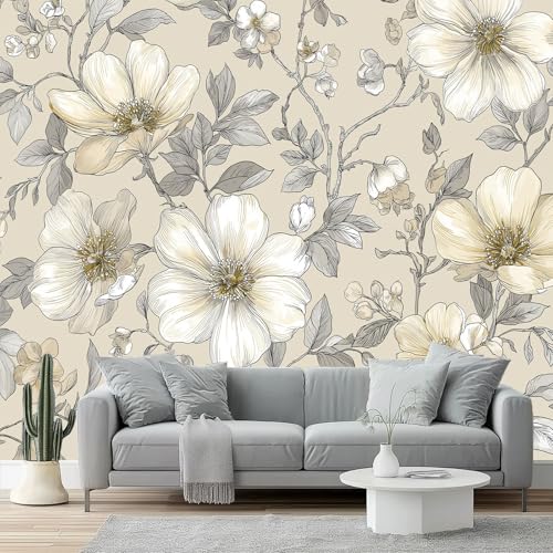 Fototapeten Elegant Blumen Textur Blätter Drucken Wandbild 400 x 280 cm Fototapeten Wandbilder Panorama Wandtapete Dekoration, Bunt Moderne Vlies Wanddekoration für Wohnzimmer Schlafzimmer Fototapeten Elegant Blumen Textur Blätter Drucken Wandbild 400 x 280 cm Fototapeten Wandbilder Panorama Wandtapete Dekoration, Bunt Moderne Vlies Wanddekoration für Wohnzimmer Schlafzimmer von Generic