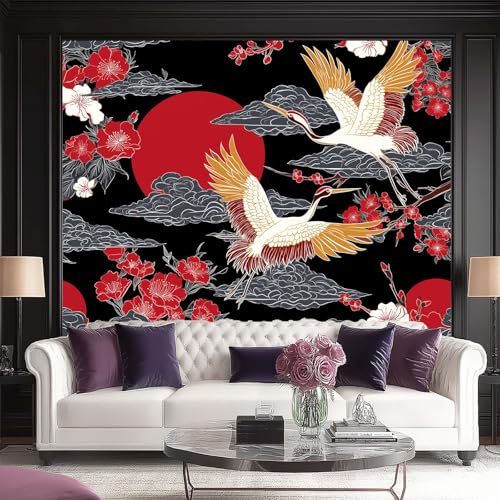 Fototapeten Japanisch Traditionell Wolken Kraniche Drucken Wandbild 400 x 280 cm Fototapeten Wandbilder Panorama Wandtapete Dekoration, Bunt Moderne Vlies Wanddekoration für Wohnzimmer Schlafzimmer Fototapeten Japanisch Traditionell Wolken Kraniche Drucken Wandbild 400 x 280 cm Fototapeten Wandbilder Panorama Wandtapete Dekoration, Bunt Moderne Vlies Wanddekoration für Wohnzimmer Schlafzimmer von Generic