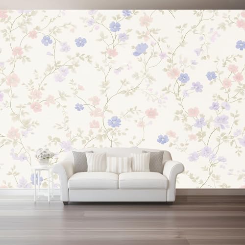 Fototapeten Schlicht Elegant Ranken Blumen Drucken Wandbild 350 x 256 cm Fototapeten Wandbilder Panorama Wandtapete Dekoration, Bunt Moderne Vlies Wanddekoration für Wohnzimmer Schlafzimmer Fototapeten Schlicht Elegant Ranken Blumen Drucken Wandbild 350 x 256 cm Fototapeten Wandbilder Panorama Wandtapete Dekoration, Bunt Moderne Vlies Wanddekoration für Wohnzimmer Schlafzimmer von Generic