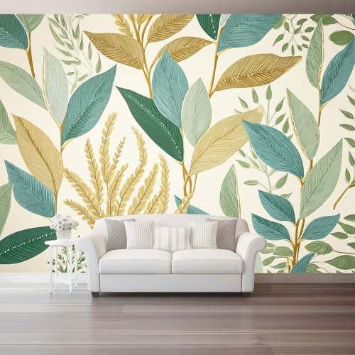 Fototapeten Vintage Textur Blätter Drucken Wandbild 400 x 280 cm Fototapeten Wandbilder Panorama Wandtapete Dekoration, Bunt Moderne Vlies Wanddekoration für Wohnzimmer Schlafzimmer Fototapeten Vintage Textur Blätter Drucken Wandbild 400 x 280 cm Fototapeten Wandbilder Panorama Wandtapete Dekoration, Bunt Moderne Vlies Wanddekoration für Wohnzimmer Schlafzimmer von Generic