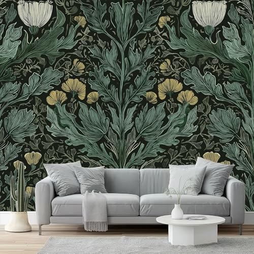 Fototapeten William Morris Blätter Textur Drucken Wandbild 400 x 280 cm Fototapeten Wandbilder Panorama Wandtapete Dekoration, Bunt Moderne Vlies Wanddekoration für Wohnzimmer Schlafzimmer Fototapeten William Morris Blätter Textur Drucken Wandbild 400 x 280 cm Fototapeten Wandbilder Panorama Wandtapete Dekoration, Bunt Moderne Vlies Wanddekoration für Wohnzimmer Schlafzimmer von Generic