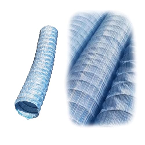Französisches Abflussrohr, perforierte Drainagerohre, weiche Infiltrationsröhre, unterirdische Drainage stahldrahtverstärktes durchlässiges Rohr(15cm/5.9",L150ft/46m) von Generic