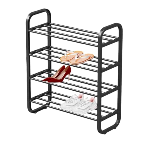 Freistehendes , 4-lagiges für den Eingang, zur Aufbewahrung von Fußschuhen, einfach zu montieren, für Eingang, Garage, Flur, Schlafzimmer Freistehendes , 4-lagiges für den Eingang, zur Aufbewahrung von Fußschuhen, einfach zu montieren, für Eingang, Garage, Flur, Schlafzimmer von Generic