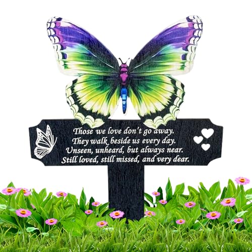 Friedhof Schmetterling Dekorationen - Gartenstagnil - Dekoration für Blumenvase Schmetterling Blau Fee Gartendeko Dekorationen Gräber für Friedhöfe für die von Generic