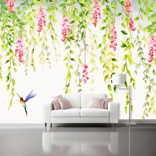 Frisch Und Natürlich Vlies Fototapete 400 X 280 Cm Rosa Weinblüten Kolibri - 3D Effekt Fototapeten Vliestapete Xxl Wandtapete Motivtapeten Wanddekoration Wohnzimmer Frisch Und Natürlich Vlies Fototapete 400 X 280 Cm Rosa Weinblüten Kolibri - 3D Effekt Fototapeten Vliestapete Xxl Wandtapete Motivtapeten Wanddekoration Wohnzimmer von Generic