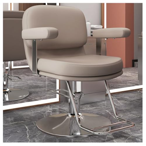 Friseurstuhl Barberstuhl Bedienungsstuhl Friseureinrichtung Schwarz 360 Grad drehbar höhenverstellbar mit hydraulikpumpen,Rice von Generic
