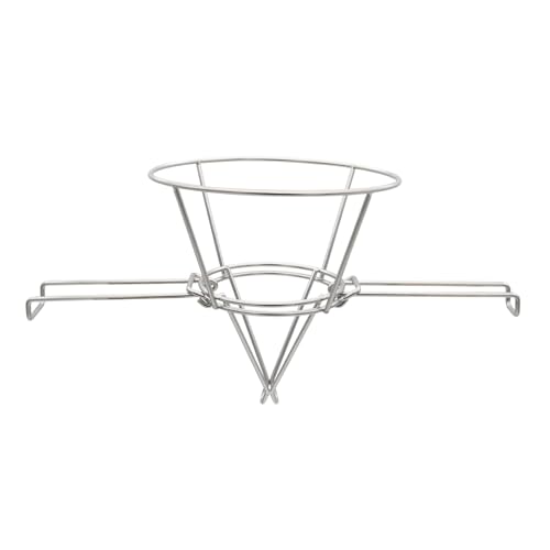 Fritteusölfilterständer - Siebstahl -Stahl -Stahl -Rack | Frittichölfilterhalter mit Klapparmen für Küchenkochfiltration von Generic