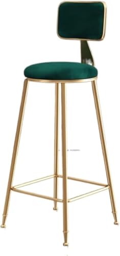 Frühstücksthekenstühle Hochhocker Mit Rückenstütze Für Küchenarbeitsplattenhöhe Barhocker Frühstücksbarstühle Mit Fußstütze Hohe Hocker Für Die Küche, Grey, 75cm Sitting Height von Generic