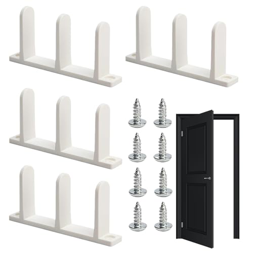 Führung für Schiebetüren, Set mit 4 Unterschienen für Schiebetüren Schrank | Hardware mit Schrauben Ersatzteilen, Gleitschienen für Kabine, Badezimmer, Garderobe Führung für Schiebetüren, Set mit 4 Unterschienen für Schiebetüren Schrank | Hardware mit Schrauben Ersatzteilen, Gleitschienen für Kabine, Badezimmer, Garderobe von Generic