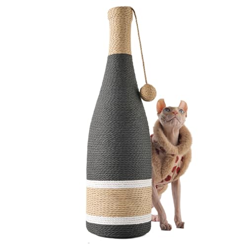 Für Indoor-Katzen | Vertikaler In Weinflaschenform,Robuste 60 cm Spielstange Für Innen Und Draußen Geeignet Für Kätzchen Und Erwachsene Katzen von Generic