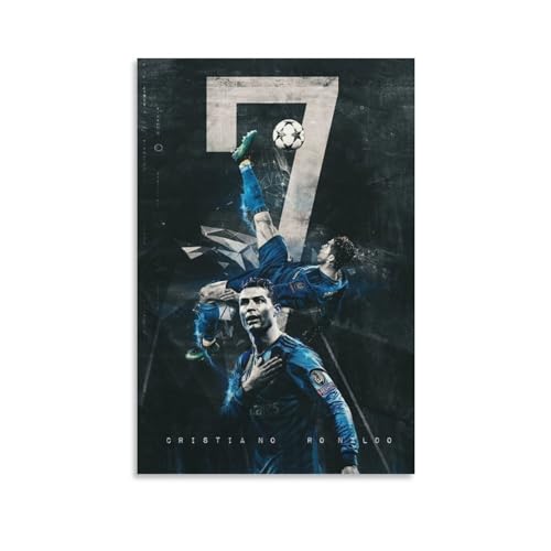 Fußball-Poster Cristiano Ronaldo (18) Poster, Kunstdruck, Wand-Foto, Malposter zum Aufhängen, Familiendekoration, 40 x 60 cm von Generic