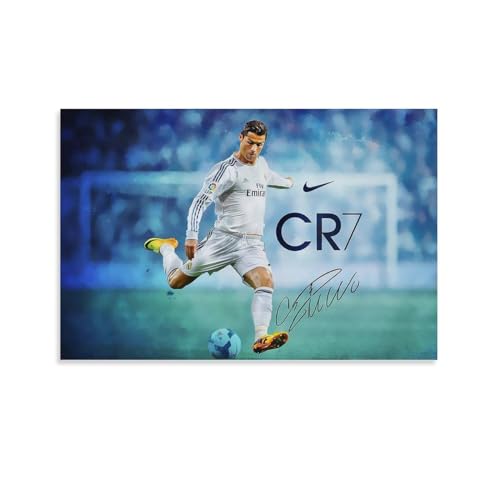 Fußball-Poster Cristiano Ronaldo (8) Poster, Kunstdruck, Wand-Foto, Malposter zum Aufhängen, Familiendekoration, 40 x 60 cm von Generic