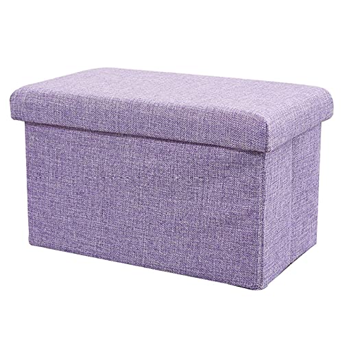 Fußhocker, Klappbarer Wäschehocker, Quadratische Aufbewahrungsbox Vielseitige Fußstütze Fußhocker Sofahocker Bank Geeignet für Terrasse Wohnzimmer Flur-60x36x36cm-Grün von Generic