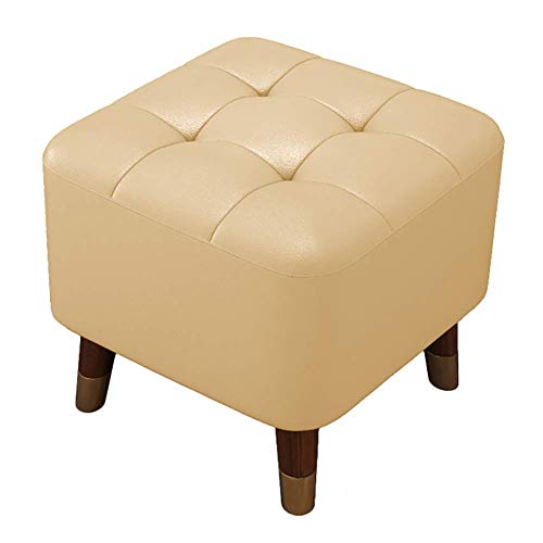 Fußhocker, Moderne Fußstütze aus PU-Leder Ottomane für unter dem Schreibtisch, bequemer rechteckiger Fußhockerstuhlsitz, ideal für Schlafzimmer, Wohnzimmer Fußhocker, Moderne Fußstütze aus PU-Leder Ottomane für unter dem Schreibtisch, bequemer rechteckiger Fußhockerstuhlsitz, ideal für Schlafzimmer, Wohnzimmer von Generic