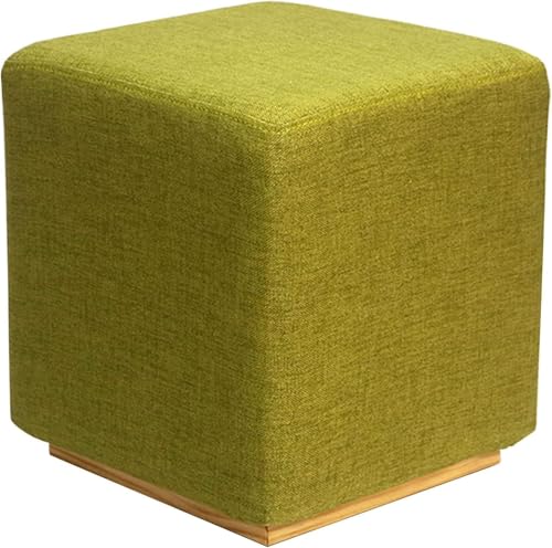 Fußhocker Mit Gepolstertem Schaumstoffsitz, Kleiner Osmanischer Fußstützensitz, Moderner Zeitgenössischer Quadratischer Gepolsterter Waschtisch-hocker, Green, 34x38cm Fußhocker Mit Gepolstertem Schaumstoffsitz, Kleiner Osmanischer Fußstützensitz, Moderner Zeitgenössischer Quadratischer Gepolsterter Waschtisch-hocker, Green, 34x38cm von Generic