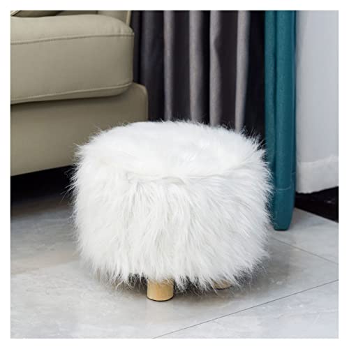 Fußhocker Tritthocker Gepolsterter Sitz Fußstützenhocker n Wohnzimmerhocker Haushaltsholzhocker Abnehmbarer Plüschhockerbezug Weiches Schwammkissen Multifunktions-Fußhock Fußhocker Tritthocker Gepolsterter Sitz Fußstützenhocker n Wohnzimmerhocker Haushaltsholzhocker Abnehmbarer Plüschhockerbezug Weiches Schwammkissen Multifunktions-Fußhock von Generic