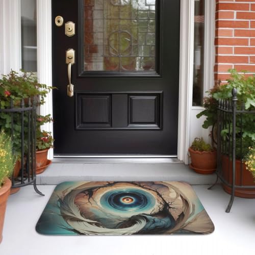 Fußmatte 40 * 60cm ,rutschfeste Schmutzfangmatte ,Retro-Mode Fußabtreter mit Muster ,Fußmatten Haustür ,Türmatte aus Polyester ,Fußmatte innen/Schmutzfangmatte außen - Fußabstreifer Fußmatte 40 * 60cm ,rutschfeste Schmutzfangmatte ,Retro-Mode Fußabtreter mit Muster ,Fußmatten Haustür ,Türmatte aus Polyester ,Fußmatte innen/Schmutzfangmatte außen - Fußabstreifer von Generic
