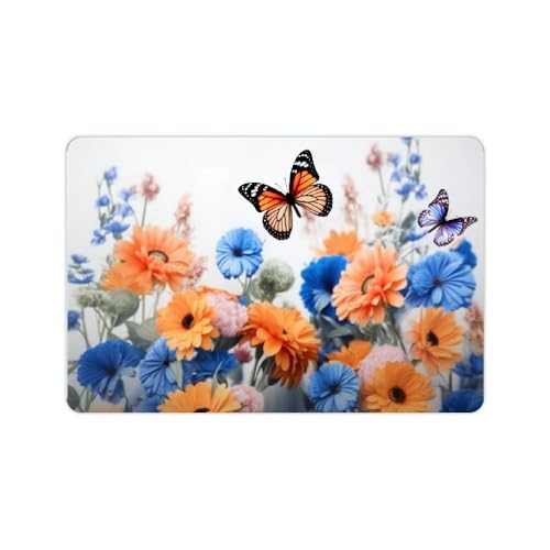 Fußmatte Blumen & Schmetterlinge, 40X60Cm Schmutzfangmatte Pflegeleichte Fußabtreter Weicher Bodenmatte Für Porte D'Entrée Terrasse Intérieur von Generic