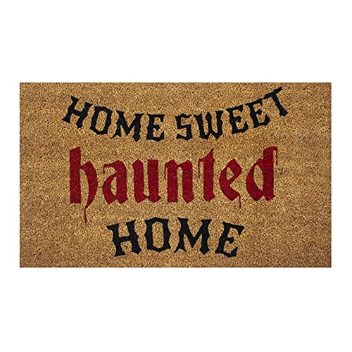 Fußmatte Kokos Halloween - 40x60cm - Türmatte mit Kürbisse Muster - Halloween Dekoration - rutschfest Schmutzfangmatte - Willkommens Fussmatte für Innen und Außen, Flur, Terrasse von Generic