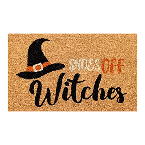 Fußmatte Kokos Halloween - 40x60cm - Türmatte mit Kürbisse Muster - Halloween Dekoration - rutschfest Schmutzfangmatte - Willkommens Fussmatte für Innen und Außen, Flur, Terrasse von Generic