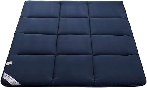 Futo Matratze, Sigle Double Foldig Futo Boden Matratzenauflage Comfort Portable Soft Atmungsaktive Tatami Futo Mat St Matratze, Blue, 1.2 * 2M von Generic