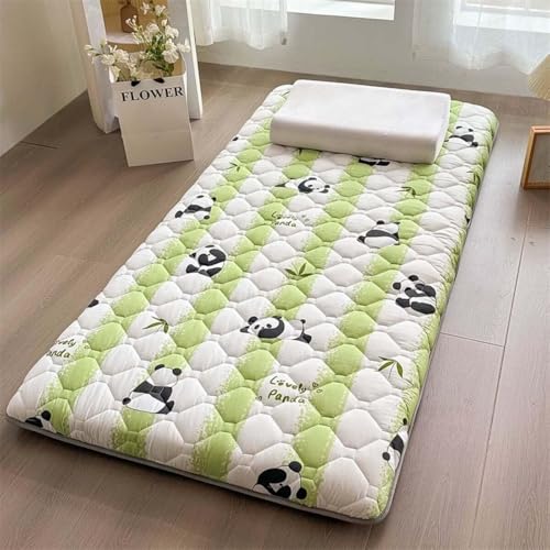 Futon-Matratze, Japanisch, Faltbar, Tragbar, Tatami-Schlafmatte, Dickes Bodenbett, Für Liege, Gästebett, Camping, Mittlere Festigkeit(A,100x200cm) von Generic