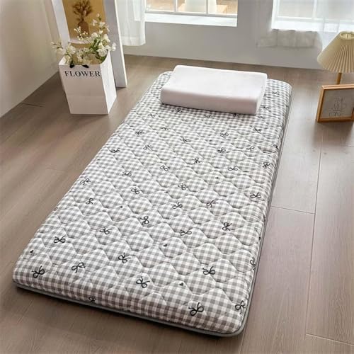 Futon-Matratze, Japanisch, Faltbar, Tragbar, Tatami-Schlafmatte, Dickes Bodenbett, Für Liege, Gästebett, Camping, Mittlere Festigkeit(H,100x200cm) von Generic