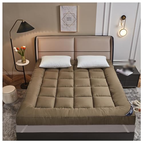 Futon Matratze, Warme Japanische Bodenmatratze Einzelne Doppelte Roll Up Faltbare Matratze, Tragbare Schlafmatratze Für Boden Gästebett Sofa(D,90X200cm) von Generic