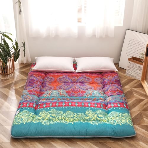 Futon Matratzefutonbett 140x200 Japanische Bodenmatratze 160x200 180x200 120x200 Tatami Matratze Queen-Size-Bett Futon Matratze Tatami Japanische Tatami Matratze(E,120x200cm) von BlueDog