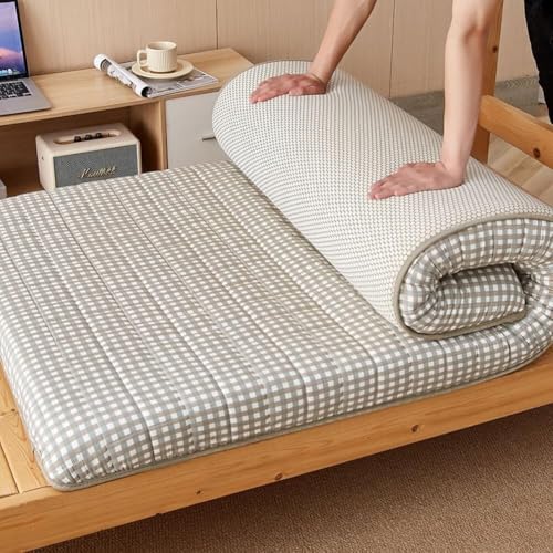 Futonmatratze - Queen-Futon, Campingmatte in voller Größe, Faltbare Schlafmatte für Studentenwohnheime, tragbare Schlafmatte für Gäste Futonmatratze - Queen-Futon, Campingmatte in voller Größe, Faltbare Schlafmatte für Studentenwohnheime, tragbare Schlafmatte für Gäste von Generic