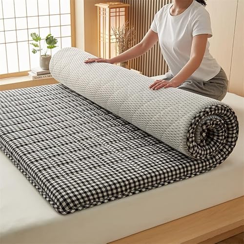 Futonmatratze - Queen-Size-Matratze, tragbare, Faltbare Gästeschlafmatte, traditionelle Bodenmatte für Studentenwohnheim, Liege, Sofa, Camping Futonmatratze - Queen-Size-Matratze, tragbare, Faltbare Gästeschlafmatte, traditionelle Bodenmatte für Studentenwohnheim, Liege, Sofa, Camping von Generic