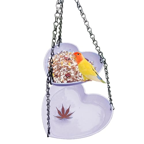 Futterhaus und Badewanne für Vögel | Kombiniertes Futterhaus und Vogeltränke für den Außenbereich – Tablett mit mehreren Ebenen für Hinterhof, Balkon, Terrasse, Garten, Schrein und Wildtiere von Generic