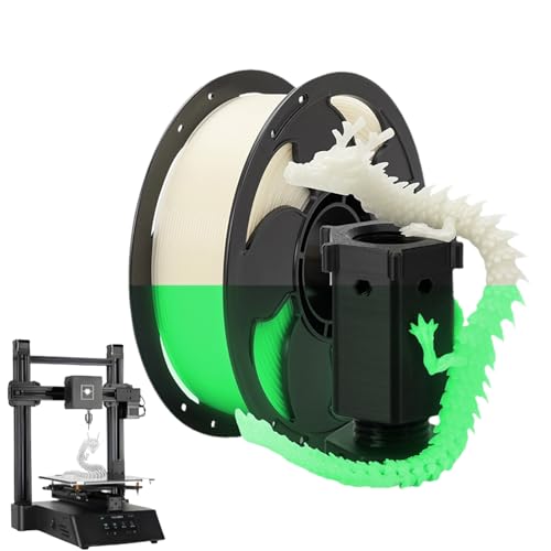 GLOW Drucker-Filament, 3D-Filament, Maßgenauigkeit, PLA 3D-Drucker, Filament, Farbverlaufsfilamente auf der dunklen Spule, Standardzubehör für Ochsen für Drucker pa GLOW Drucker-Filament, 3D-Filament, Maßgenauigkeit, PLA 3D-Drucker, Filament, Farbverlaufsfilamente auf der dunklen Spule, Standardzubehör für Ochsen für Drucker pa von Generic