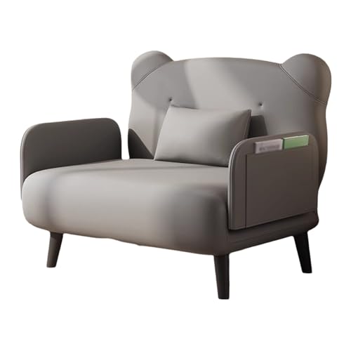 Gästebett Klappbar Klappbett Schlafsofa mit Bettfunktion Klappsessel mit 5-stufig Verstellbarer Bis 150kg Belastbar Geeignet für Wohnzimmer, Büro und Schlafzimmer(Gray,180 * 100 * 29cm) von Generic