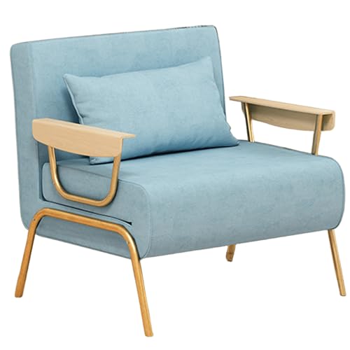 Gästebett Klappbar Nordisch Leicht und Luxuriös Stoff Schlafsofa Umwandelbar 6-Fach Verstellbare Rückenlehne Multifunktional Balkonsofa für Wohnzimmer, Schlafzimmer, Gästezimmer(Blue,186 * 63 * 30cm) Gästebett Klappbar Nordisch Leicht und Luxuriös Stoff Schlafsofa Umwandelbar 6-Fach Verstellbare Rückenlehne Multifunktional Balkonsofa für Wohnzimmer, Schlafzimmer, Gästezimmer(Blue,186 * 63 * 30cm) von Generic