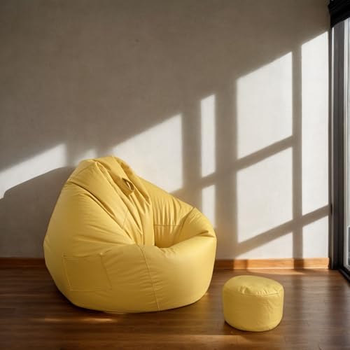 Gaming Sitzsack Abdeckung Nur Samt Material Stretch Weich Verdickter Reißverschluss Waschbar Leicht Zu Entfernen Einfarbig Für Teenager Erwachsene Sitzsack Verwendung,E,90 * 100cm von DOSYCOVUR