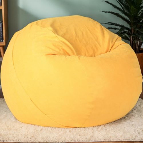 Gaming Sitzsack Abdeckung Nur Weicher Samt Verdickt Waschbar Keine Füllung Stretch Stoff Einfarbig Moderner Stil Sitzsäcke Für Schlafzimmer Büro Teenager Erwachsene,A,90 * 55cm von DOSYCOVUR