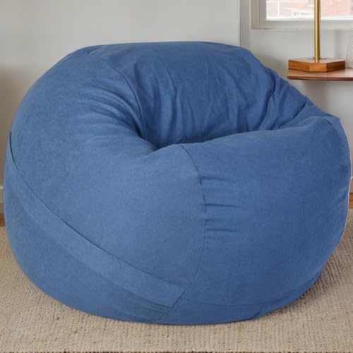 Gaming Sitzsack Abdeckung Nur Weicher Samt Verdickt Waschbar Keine Füllung Stretch Stoff Einfarbig Moderner Stil Sitzsäcke Für Schlafzimmer Büro Teenager Erwachsene,B,90 * 55cm von Generic