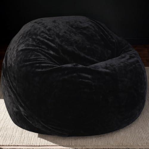 Gaming Sitzsack Abdeckung Nur Weicher Samt Verdickt Waschbar Keine Füllung Stretch Stoff Einfarbig Moderner Stil Sitzsäcke Für Schlafzimmer Büro Teenager Erwachsene,I,120 * 65cm von DOSYCOVUR