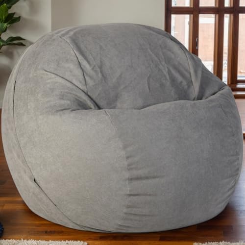 Gaming Sitzsackabdeckung Nur Samtmaterial Reißverschluss Keine Füllung Weiche Dehnung Verdickt Leicht Zu Entfernen Waschbare Einfarbige Sitzsäcke Teenager Erwachsene,F,120 * 65cm von Generic