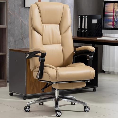 Gaming Stuhl, Ergonomischer Gaming Sessel, Verstellbarer Drehbarer Gamingstuhl Aus PU-Leder Mit Klappbaren Armlehnen, Bequemerer Nacken- Und Schulterbereich, Dickeres Stahltablett(Yellow) von Generic