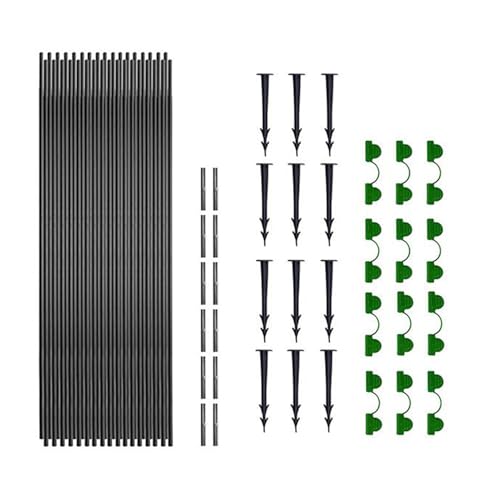 Garden Pflanztunnel | Gewächshausring | Fiberglas-Gartenstützrahmen | Abnehmbare Mehrzweck-Klemmpfähle | Tragbares Netz-Set für Setzlinge Garden Pflanztunnel | Gewächshausring | Fiberglas-Gartenstützrahmen | Abnehmbare Mehrzweck-Klemmpfähle | Tragbares Netz-Set für Setzlinge von Generic