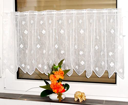 Gardine Store Bistrogardine Scheibengardine Vorhang weiß verschied. Größen (45 x 85 cm) von Generic