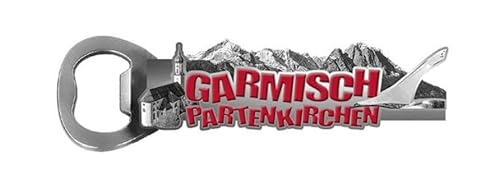 Garmisch Partenkirchen Flaschenöffner mit Metall Magnet Souvenir Germany von Generic