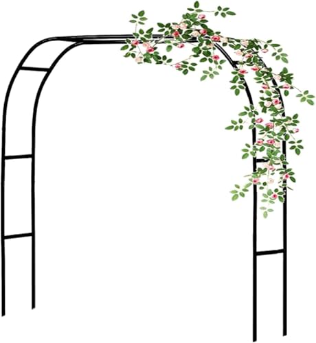 Garten Metall Laube Zum Klettern Rose Große Hochzeit Bogen Breite 9,8 Fuß 5,2 Fuß 6,6 Fuß Pergola Torbogen Pflanzen Unterstützung Party Dekoration, Black, 280cm x 220cm Garten Metall Laube Zum Klettern Rose Große Hochzeit Bogen Breite 9,8 Fuß 5,2 Fuß 6,6 Fuß Pergola Torbogen Pflanzen Unterstützung Party Dekoration, Black, 280cm x 220cm von Generic